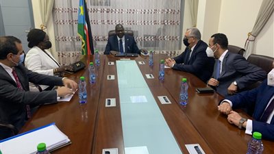 وزير الزراعة يلتقي بالنائب الأول لرئيس الجمهورية بجنوب السودان