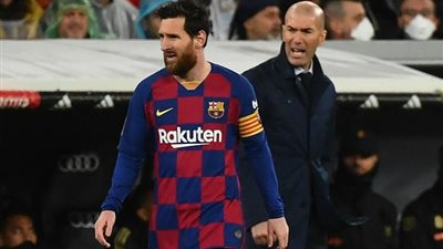 زيدان يوجه رسالة إلى ميسي قبل الكلاسيكو