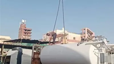 توريد تانكين أكسجين بسعة 11 ألف لتر لمستشفى حميات وصدر منوف بناء