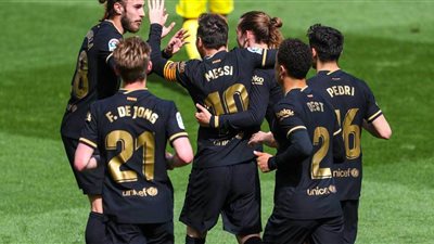 شاهد أهداف مباراة برشلونة وفياريال في الدوري الإسباني