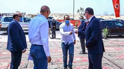 نجوم الأهلي يتوجدون بمقر احتفالية وضع حجر أساس استاد الأهلي