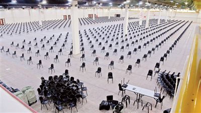 تطعيم 10 آلاف شخص يوميا.. تفاصيل افتتاح أكبر مركز لتلقي لقاح كورونا بأرض المعارض