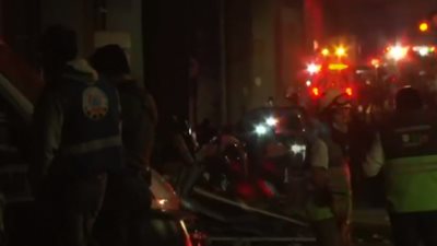 المشاهد الأولى لانهيار جسر قطار مترو معلق بالمكسيك