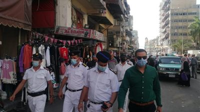 حملات ببورسعيد لمتابعة تطبيق قرارات اللجنة العليا لإدارة أزمة فيروس كورونا