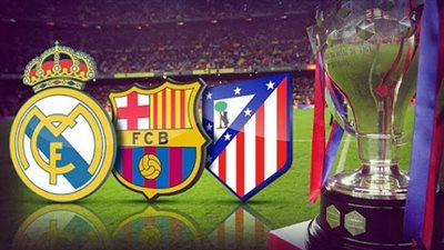 تعرف على حظوظ أتلتيكو وريال مدريد وبرشلونة في التتويج بالليجا الإسبانية