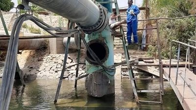 الري: متابعة الأعمال على محطات طلمبات ناصر شرق خلال إجازة العيد