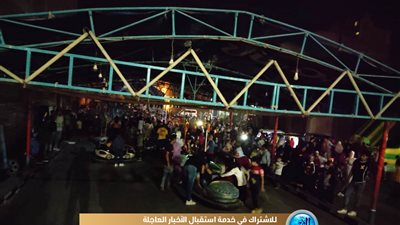 فض ملاهي شعبية مكتظة بالأطفال ببني سويف (صور)