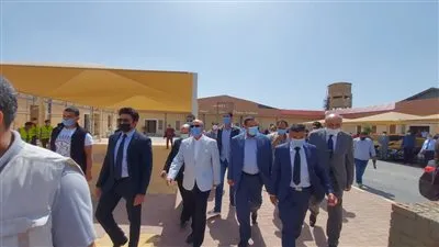وزير العدل يتفقد أعمال إنشاء مجمع محاكم دمنهور الجديد (صور)