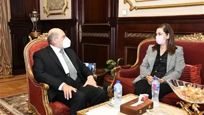 وزيرة التخطيط والتنمية الاقتصادية تلتقي رئيس مجلس الشيوخ