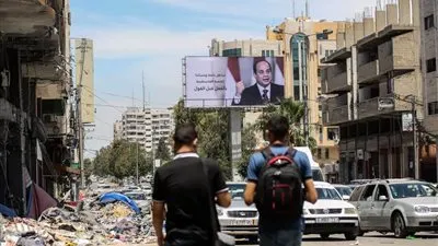 خالد عكاشة يعلق على صورة الرئيس السيسي في شوارع غزة