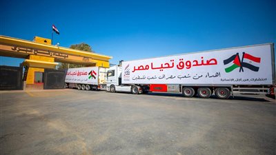 20 حاوية تضم 500 طن مساعدات.. تفاصيل القافلة المصرية الثالثة المقدمة لقطاع غزة
