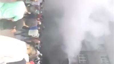 إخماد حريق اندلع داخل محل أحذية بالمنيب.. والنيران فحمت محتوياته