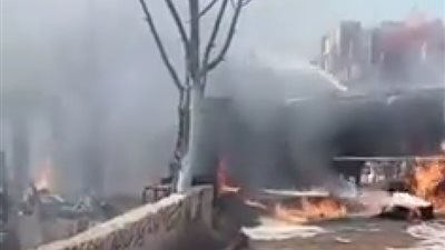 انفجار سيارة محملة بالوقود بجوار بنزينة في المنوفية