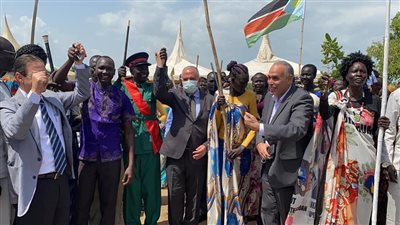 وزير الري يفتتح محطة مياه الشرب الجوفية التي أنشأتها مصر بجنوب السودان