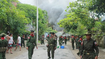 مقتل 25 شخصا خلال مداهمة لبلدة في ميانمار