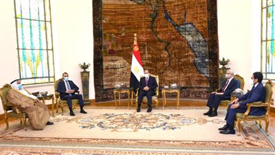 عاجل.. السيسي يستقبل رئيس مجلس الأمة الكويتي مرزوق الغانم