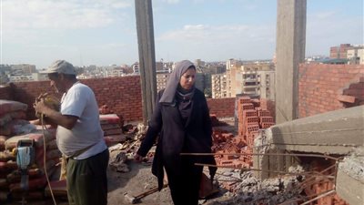 حي غرب المنصورة يشن حملة على العقارات المخالفة 