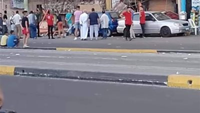 انهيار جزئي في مطعم أسفل عقار في الإسكندرية 