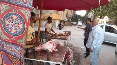 محاضر وغرامات ضد الذبح المخالف بالطالبية والدقي 