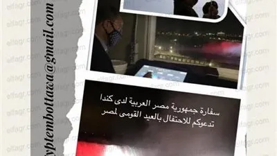 شلالات نياجرا بلون العلم المصري احتفالًا بـ 23 يوليو