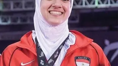 نجم يهنئ ابنة جامعة حلوان لفوزها ببرونزية التايكوندو بالأولمبياد 