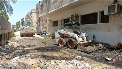 حملة نظافة مكبرة بالممشي التجاري بمدينة قنا