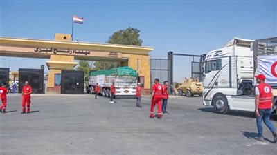 الهلال الأحمر المصري يكشف تفاصيل معونة الدعم الإغاثي الرابعة لفلسطين