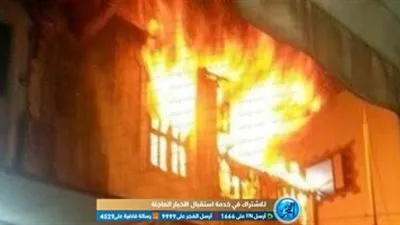 اندلاع حريق بمصنع 