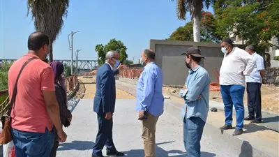 محافظ القليوبية يتفقد أعمال المرحلة الثانية لممشى النيل ببنها (صور)