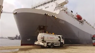 تفريغ 4700 رأس ماشية حية بميناء غرب بورسعيد 