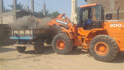 رفع 10 طن مخلفات في حملة نظافة بمركز البياضية بالأقصر