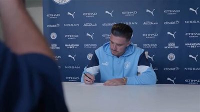 جيريليش بعد انضمامه للسيتي: انتقلت إلى فريق به أفضل مدرب في العالم