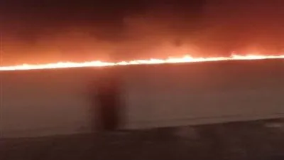 عاجل.. السيطرة على حريق الطريق الدائري الإقليمي