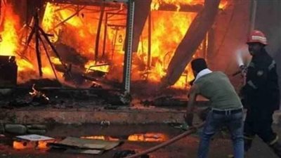 إصابة ترزي وزوجته ونجلته في حريق منزلهم بالدقهلية 