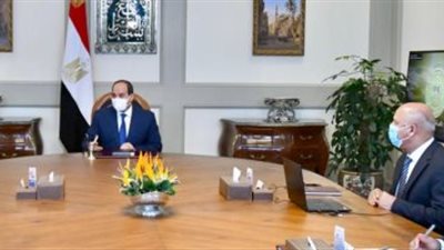 السيسي يستعرض مشروع القطار الكهربائي السريع بين العين السخنة والعلمين
