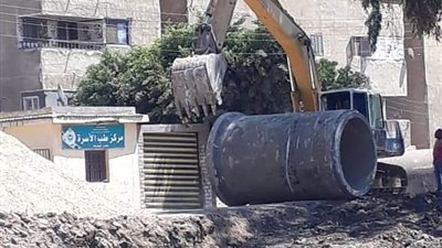 بدء إنشاء كوبري على بحر بسنديلة في الدقهلية