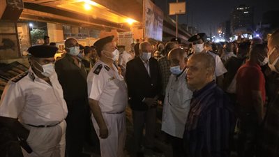  محافظ الجيزة يتفقد أعمال إصلاح كسر بخط مياه ٦٠٠مم 