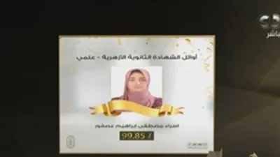 سادس مكرر علمي ثانوي أزهري: أسرتي كانت دايمًا في ضهري وسألتحق بالطب