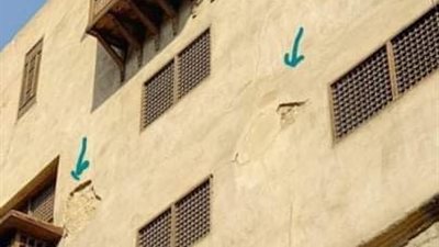 انفراد.. سقوط أجزاء من وكالة بازرعة الأثرية والوزارة تتكتم (صور)