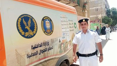 سيارة مجهزة لاستخراج بطاقات الرقم القومي بسجل مدنى مركز ملوى بالمنيا 