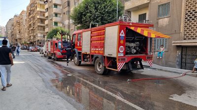 إخماد حريق في شقة سكنية بالعمرانية