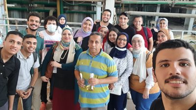 علوم حلوان تنظم زيارة لطلابها بشركة السكر في الحوامدية بالجيزة (صور)