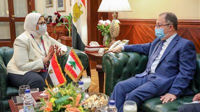 وزيرة الصحة تستقبل السفير اللبناني لدى مصر لبحث دعم القطاع الصحي