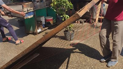 حملة لإزالة الإشغالات بميدان المؤسسة بشبرا الخيمة (صور)