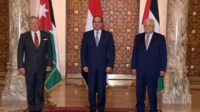تفاصيل البيان الختامي للقمة الثلاثية بين مصر والأردن وفلسطين