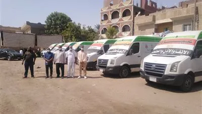 محافظ أسوان يتابع أعمال القوافل الطبية بقرى حياة كريمة   