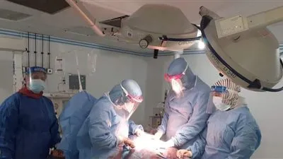 إجراء عملية ولادة قيصرية بمستشفى عزل كفر الزيات (صور)