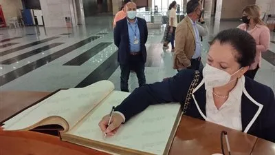 الأمين المساعد للأمم المتحدة في زيارة لمتحف الحضارة بالفسطاط  