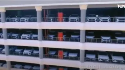 شاهد.. تصوير جوي للجراج متعدد الطوابق بميناء الإسكندرية