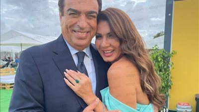 نجلاء بدر تهنئ جورج قرداحي بعد تولية منصب وزير الإعلام في لبنان 